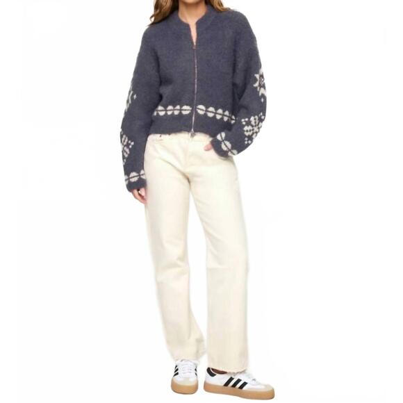 L*SPACE Sweaters - NEW L*SPACE cosmos zip sweater in snowy mile fair isle